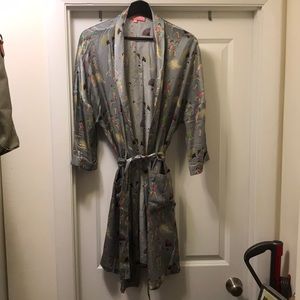 Silk Karen Mabon Great Gatsby Anthropologie Robe